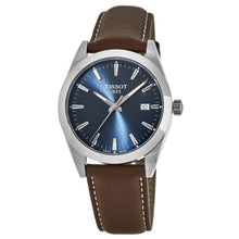 Load image into Gallery viewer, Tissot Gentleman Blue Dial Brown Leather Strap Watch For Men - T127.410.16.041.00