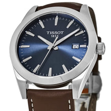 Load image into Gallery viewer, Tissot Gentleman Blue Dial Brown Leather Strap Watch For Men - T127.410.16.041.00