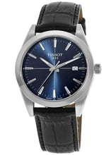 Load image into Gallery viewer, Tissot Gentlemen Blue Dial Black Leather Strap Watch for Men - T127.410.16.041.01