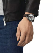Load image into Gallery viewer, Tissot T Sport PRS 516 Chronograph Silver Dial Brown Leather Strap Watch for Men - T131.617.16.032.00
