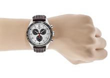 Load image into Gallery viewer, Tissot T Sport PRS 516 Chronograph Silver Dial Brown Leather Strap Watch for Men - T131.617.16.032.00