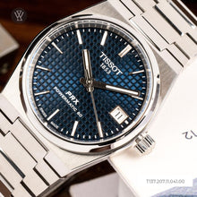 Load image into Gallery viewer, Tissot PRX Powermatic 80 Blue Dial Silver Steel Strap Watch for Men - T137.207.11.041.00