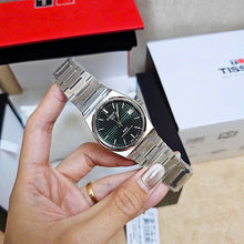 Load image into Gallery viewer, Tissot PRX Powermatic 80 Green Dial Silver Steel Strap Watch for Men - T137.207.11.091.00