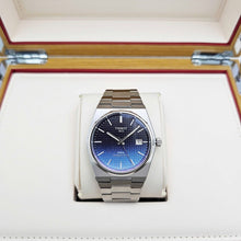 Load image into Gallery viewer, Tissot Powermatic 80 Automatic Gradient Blue Dial Silver Steel Strap Watch for Men - T137.407.11.051.01