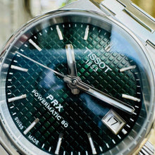 Load image into Gallery viewer, Tissot PRX Powermatic 80 Green Dial Silver Steel Strap Watch for Men - T137.207.11.091.00