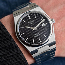 Load image into Gallery viewer, Tissot PRX Powermatic 80 Black Dial Silver Steel Strap Watch For Men - T137.407.11.051.00