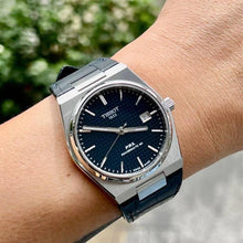 Load image into Gallery viewer, Tissot PRX Powermatic 80 Blue Dial Blue Leather Strap Watch for Men - T137.407.16.041.00