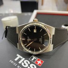 Load image into Gallery viewer, Tissot PRX Powermatic 80 Black Dial Black Rubber Strap Watch for Men - T137.407.17.051.00