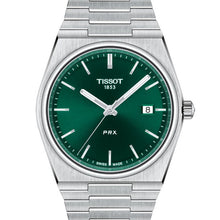 Load image into Gallery viewer, Tissot PRX Green Dial Silver Steel Strap Watch For Men - T137.410.11.091.00