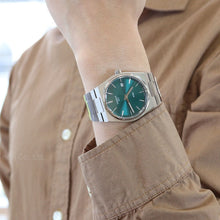 Load image into Gallery viewer, Tissot PRX Green Dial Silver Steel Strap Watch For Men - T137.410.11.091.00