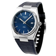 Load image into Gallery viewer, Tissot PRX Blue Dial Blue Leather Strap Watch for Men - T137.410.16.041.00