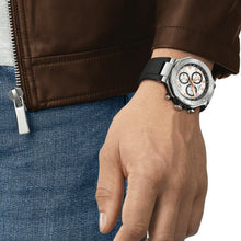 Load image into Gallery viewer, Tissot T Race Chronograph White Dial Black Rubber Strap Watch For Men - T141.417.17.011.00