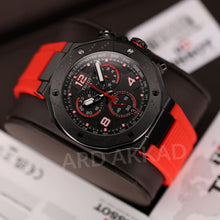 Load image into Gallery viewer, Tissot T Race Chronograph Black Dial Red Rubber Strap Watch For Men - T141.417.37.057.01