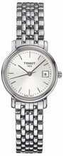 Load image into Gallery viewer, Tissot T Classic Desire White Dial Silver Steel Strap Watch for Women - T52.1.281.31