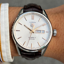 Load image into Gallery viewer, Tag Heuer Carrera White Dial Watch for Men - WAR201D.FC6291