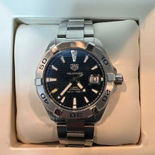 Load image into Gallery viewer, Tag Heuer Aquaracer Automatic Blue Dial Silver Steel Strap Watch for Men - WBD2112.BA0928