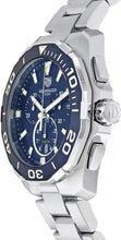 Load image into Gallery viewer, Tag Heuer Aquaracer Blue Dial SIlver Steel Strap Watch for Men - CAY111B.BA0927