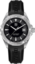 Load image into Gallery viewer, Tag Heuer Aquaracer Quartz Black Dial Black Rubber Strap Watch for Men - WAY1110.FT8021