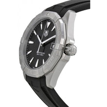 Load image into Gallery viewer, Tag Heuer Aquaracer Quartz Black Dial Black Rubber Strap Watch for Men - WAY1110.FT8021
