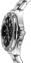 Load image into Gallery viewer, Tag Heuer Aquaracer Quartz Black Dial Silver Steel Strap Watch for Men - WAY111Z.BA0928