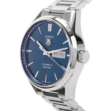 Load image into Gallery viewer, Tag Heuer Carrera Automatic Blue Dial Silver Steel Strap Watch for Men - WAR201E.BA0723