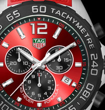 Load image into Gallery viewer, Tag Heuer Formula 1 Chronograph Red Dial Red Rubber Strap Watch for Men - CAZ101AN.FT8055