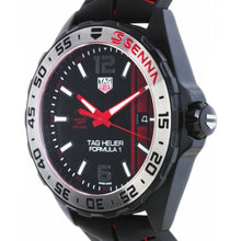 Load image into Gallery viewer, Tag Heuer Formula 1 Senna Special Edition Black Dial Two Tone Rubber Strap Watch for Men - WAZ1014.FT8027