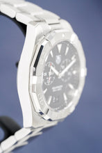 Load image into Gallery viewer, Tag Heuer Aquaracer Quartz Black Dial Silver Steel Strap Watch for Men - WAY111Z.BA0928