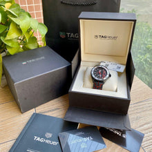 Load image into Gallery viewer, Tag Heuer Formula 1 Senna Special Edition Black Dial Two Tone Rubber Strap Watch for Men - WAZ1014.FT8027