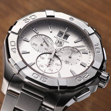 Load image into Gallery viewer, Tag Heuer Aquaracer White Dial Silver Steel Strap Watch for Men - CAY1111.BA0927