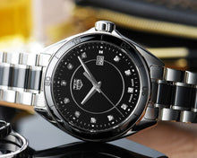 Load image into Gallery viewer, Tag Heuer Formula 1 Diamonds Black Dial Two Tone Steel Strap Watch for Women - WBJ141AB.BA0973