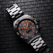 Load image into Gallery viewer, Tag Heuer Formula 1 Chronograph Ceramic Black Dial Silver Steel Strap Watch for Men - CAZ101AH.BA0842