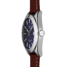 Load image into Gallery viewer, Tissot Gentlemen Powermatic 80 Silicium Blue Dial Brown Leather Strap Watch For Men - T127.407.16.041.00