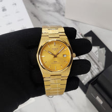 Load image into Gallery viewer, Tissot PRX Powermatic 80 Gold Dial Gold Steel Strap Watch for Men - T137.407.33.021.00