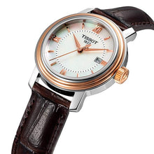 Load image into Gallery viewer, Tissot Bridgeport Lady White Dial Brown Leather Strap Watch For Women - T097.010.26.118.00