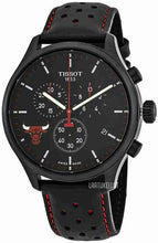 Load image into Gallery viewer, Tissot T Sport Chrono XL NBA Teams Special Chicago Bulls Edition Black Dial Black Leather Strap Watch for Men - T116.617.36.051.00