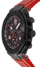 Load image into Gallery viewer, Tissot T Race Chronograph Black Dial Red Rubber Strap Watch For Men - T141.417.37.057.01