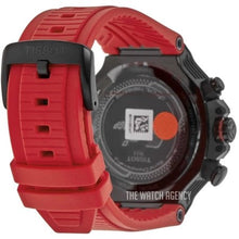 Load image into Gallery viewer, Tissot T Race Chronograph Black Dial Red Rubber Strap Watch For Men - T141.417.37.057.01
