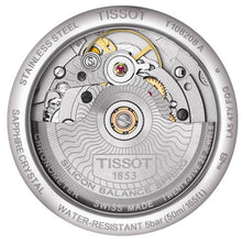 Load image into Gallery viewer, Tissot T-Classic Powermatic 80 Mother of Pearl Silver Dial White Leather Strap Watch For Women - T108.208.26.117.00