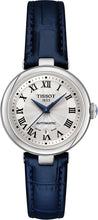 Load image into Gallery viewer, Tissot Bellissima Automatic Silver Dial Blue Leather Strap Watch For Women - T126.207.16.013.00