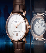 Load image into Gallery viewer, Tissot T Classic Carson Premium White Dial Brown Leather Strap Watch for Women - T122.207.36.031.00