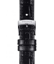 Load image into Gallery viewer, Tissot Carson Premium Automatic Lady Silver Dial Black Leather Strap Watch for Women - T122.207.16.033.00