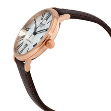 Load image into Gallery viewer, Tissot Carson Premium Powermatic 80 Silver Dial Brown Leather Strap Watch For Men - T122.407.36.033.00
