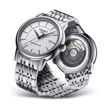Load image into Gallery viewer, Tissot T Classic Carson Premium Powermatic 80 White Dial Silver Steel Strap Watch For Men - T122.407.11.031.00