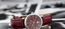 Load image into Gallery viewer, Tissot Carson Premium Lady Maroon Dial Maroon Leather Strap Watch For Women - T122.210.16.373.00
