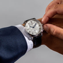 Load image into Gallery viewer, Tissot Carson Premium Chronograph Silver Dial Black Leather Strap Watch For Men - T122.417.16.033.00