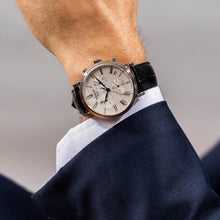 Load image into Gallery viewer, Tissot Carson Premium Chronograph Silver Dial Black Leather Strap Watch For Men - T122.417.16.033.00