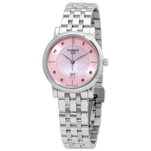 Load image into Gallery viewer, Tissot T Classic Carson Premium Lady Mother of Pearl Pink Dial Silver Steel Strap Watch For Women - T122.210.11.159.00