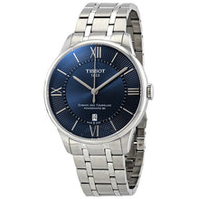 Load image into Gallery viewer, Tissot Chemin Des Tourelles Powermatic 80 Blue Dial Silver Steel Strap Watch for Men - T099.407.11.048.00