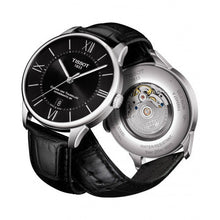 Load image into Gallery viewer, Tissot T Classic Chemin Des Tourelles Chronograph Black Dial Black Leather Strap Watch For Men - T099.427.16.058.00